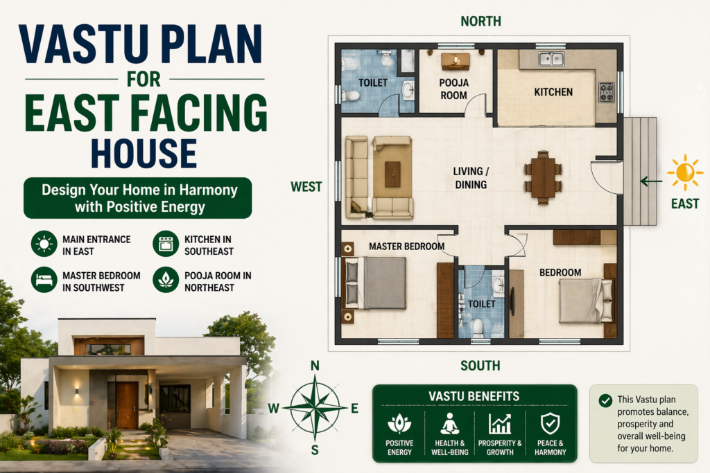 Vastu Plan for East Facing House